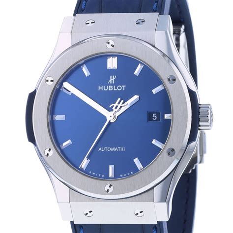 hublot classic fusion 42mm blue|pre owned hublot classic fusion.